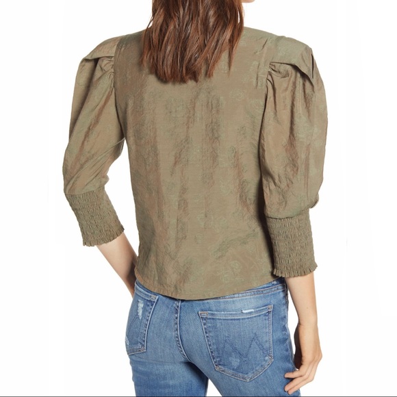 Rebecca Minkoff Geneva Puff Sleeve Blouse - Picture 3 of 16